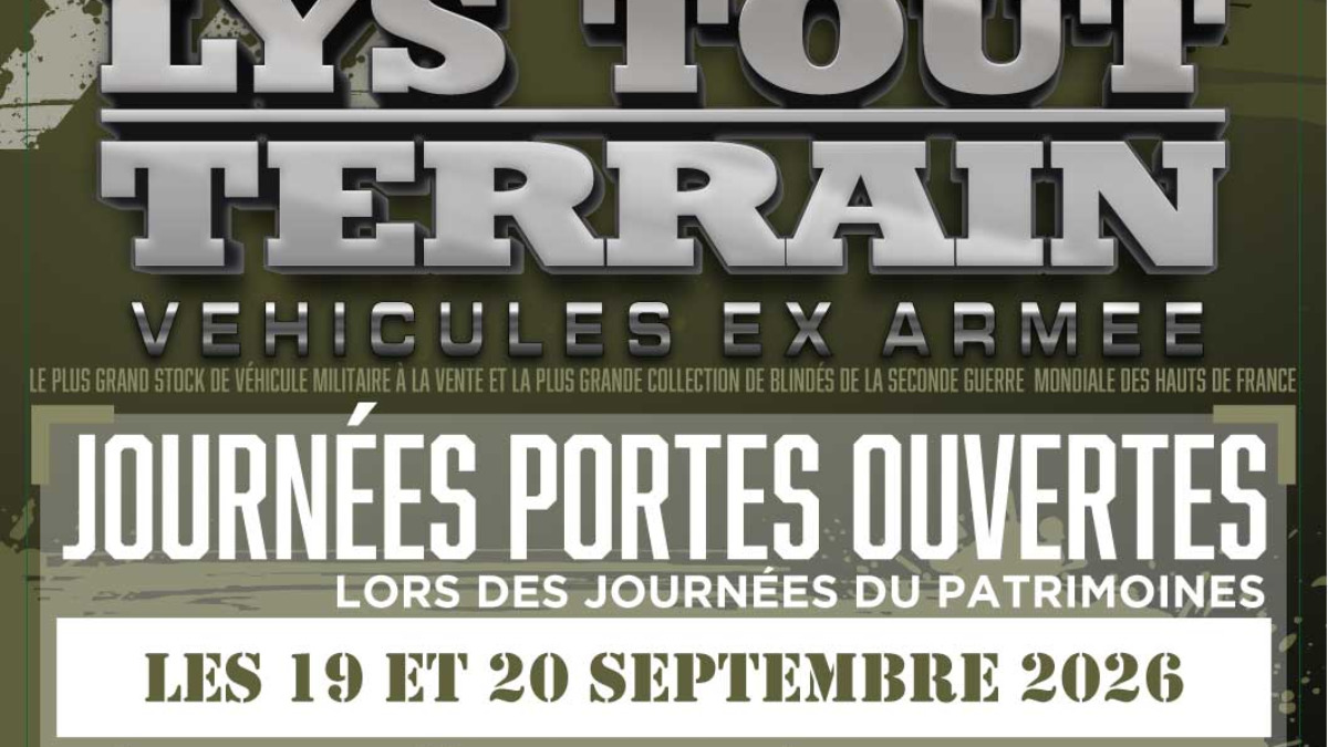 Journées Portes Ouvertes — Journées du Patrimoine 18-19-20 septembre 2026