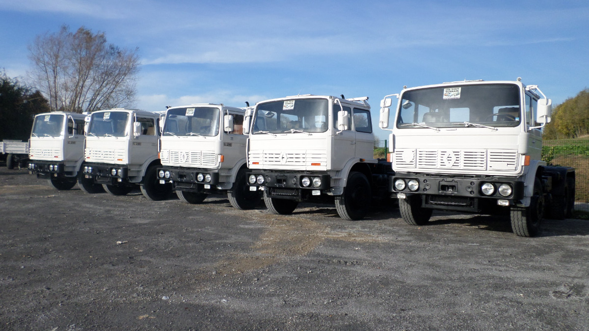 6 ex-army trucks for a gold mine in Mali